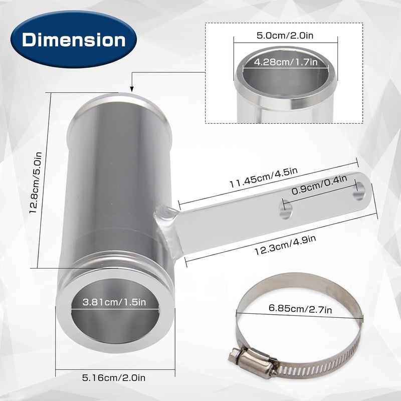 BHB Store Aluminum Turbo Resonator Eliminator Upgrade Fix Repair Compatible with Dodge Freightliner Sprinter 2500 3500 2004-2006 Replace # 2148685520 - Image 3